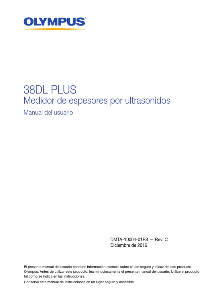 Dmta 10004 01es Rev c 38dl Plus User | Ingenieria Eléctrica | Tecnología