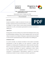 Informe 3 Extracción de Aceites Esenciales (Eucalipto)