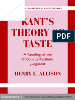 Kant's Theory of Taste_A Reading of the Critique of Aesthetic Judgment (CUP 2001) - H.E. Allison