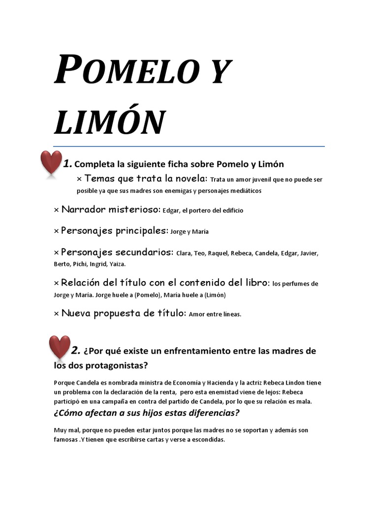 Pomelo y Limón PDF Ocio