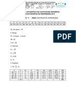 Proceso Estadistico de Calificacion Obtenidos