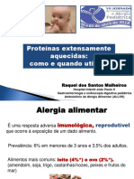 Raquel Dos Santos Malheiros-Alergia Alimentar VII Jornada Pneumo e Alergia 2018