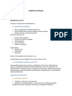 Análisis de puesto Supervisor de planta de embotellamiento