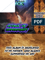 Yahzick - Attack of Opportunity Lyric Book