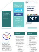 Mission: Follow Us On Social Media: Volunteer Welcome Brochure