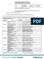 Estates Grounds Maintenance Schedule