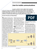 DVB-H Architecture For Mobile Communications Systems