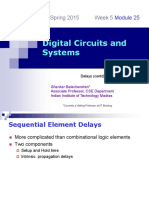 IITM Digital Circuits Lecture on Sequential Element Delays