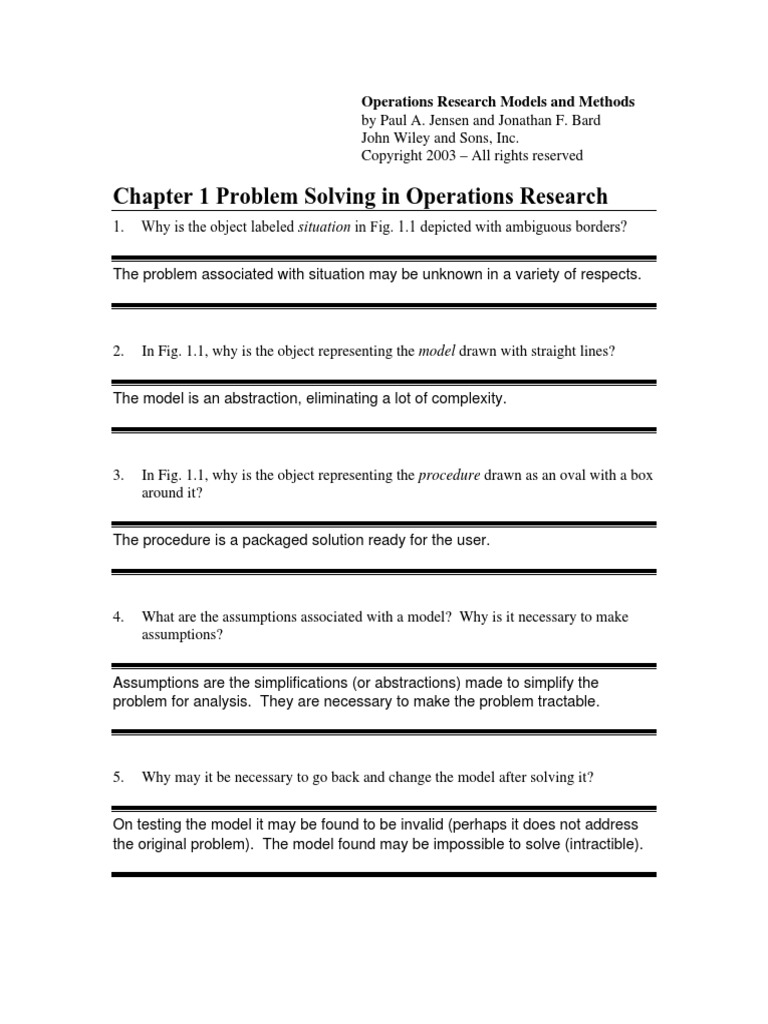 Operation Research Models And Methods Mathematical Optimization Linear Programming