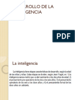 Desarrollo de La Inteligencia