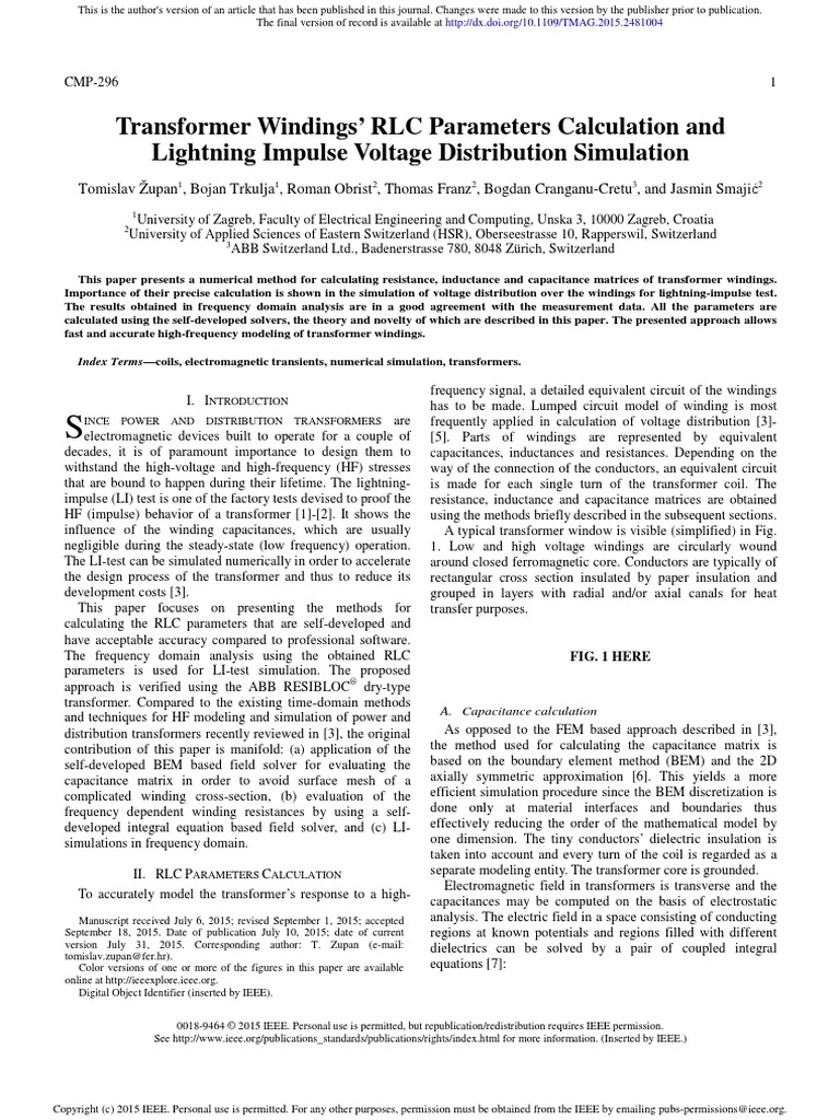 RLC Cal | PDF | Inductance | Transformer