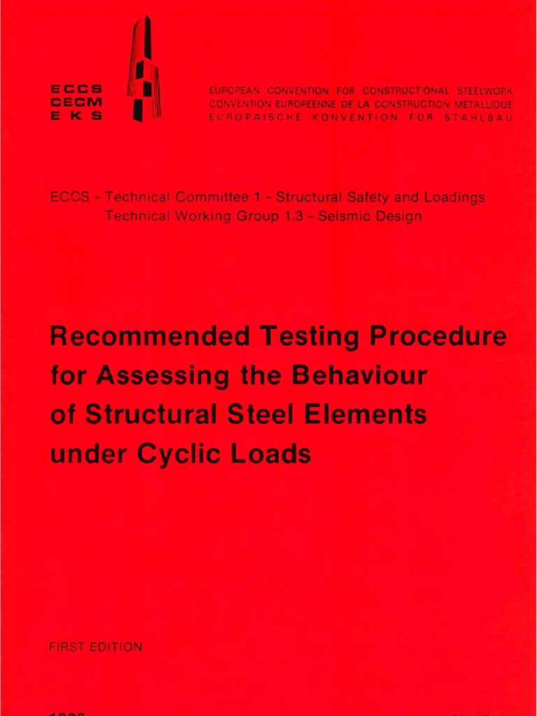 Steel Elements Cyclic Load Testing Guide | PDF | Nature