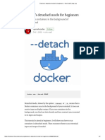 Docker's Detached Mode For Beginners PDF