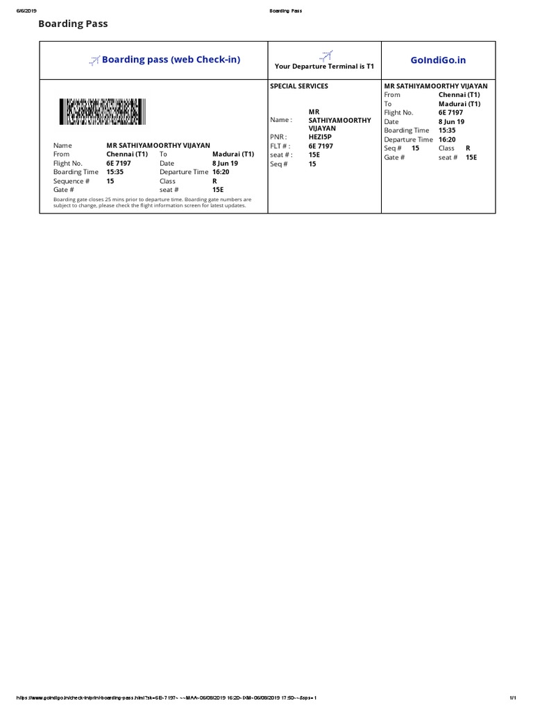 Boarding Pass MAA MDU | PDF | Naming Conventions | Civil Aviation