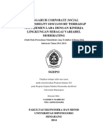 Pengaruh Corporate Social Responsibility Disclosure PDF