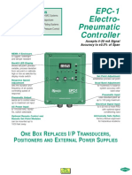 EPC-1 Electro-Pneumatic Controller: O B R I/P T, P E P S