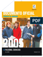PSU 2005 Demre 07 Facsimil Ciencias