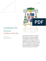 Guidelines For ! Lectors!: Archdiocese of New York