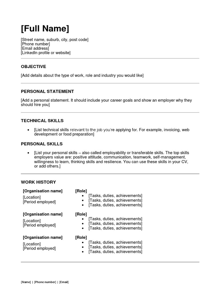 Skills Focused CV Template | PDF | Behavior Modification | Learning