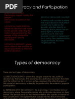 Democracy and Participation