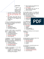 Pharmacology and Toxicology Answer Key RED PACOP