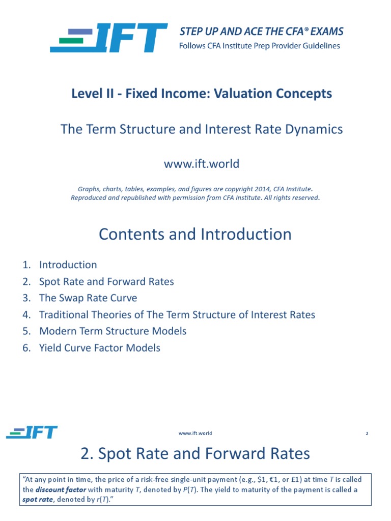 R35 The Term Structure and Interest Rate Dynamics Slides PDF | PDF ...