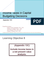 Income Taxes in Capital Budgeting Decisions: Appendix 13C
