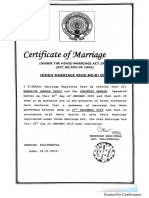 Marriage Certificate