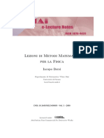 Lezioni Di Metodi Matematici Per La Fisica