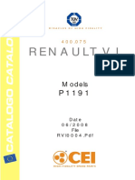 Renault VI models P1191 technical document