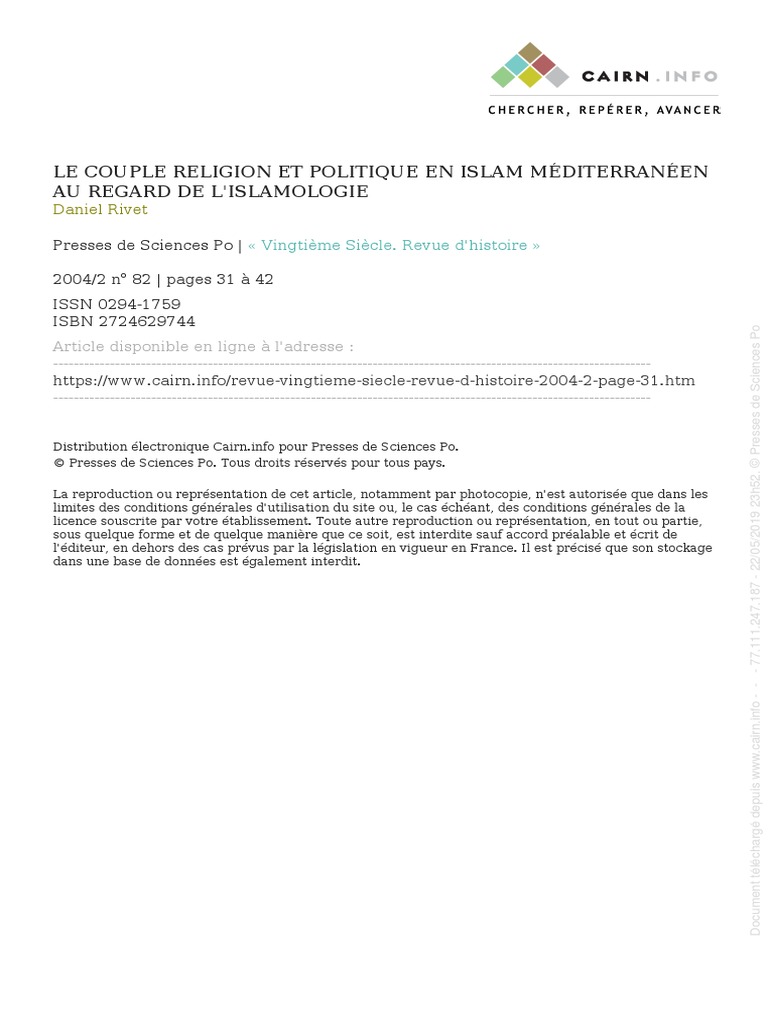Politique Et Religion | PDF | Coran | Islam