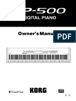 SP500 - Digital piano - Owner Manual