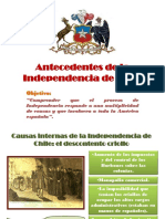 ANTECENTES INDEPENDENCIA CHILE