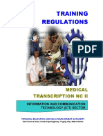 TR - Medical Transcription NC II