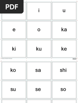 Free Japanese Hiragana And Katakana Printable Flash Cards