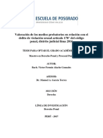 Valoracion de La Prueba en Los Casos de Violacion Sexual