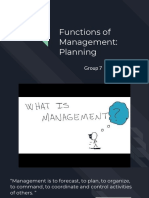 7 Functions of Management-Planning