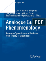 Analogue Gravity Phenomenology