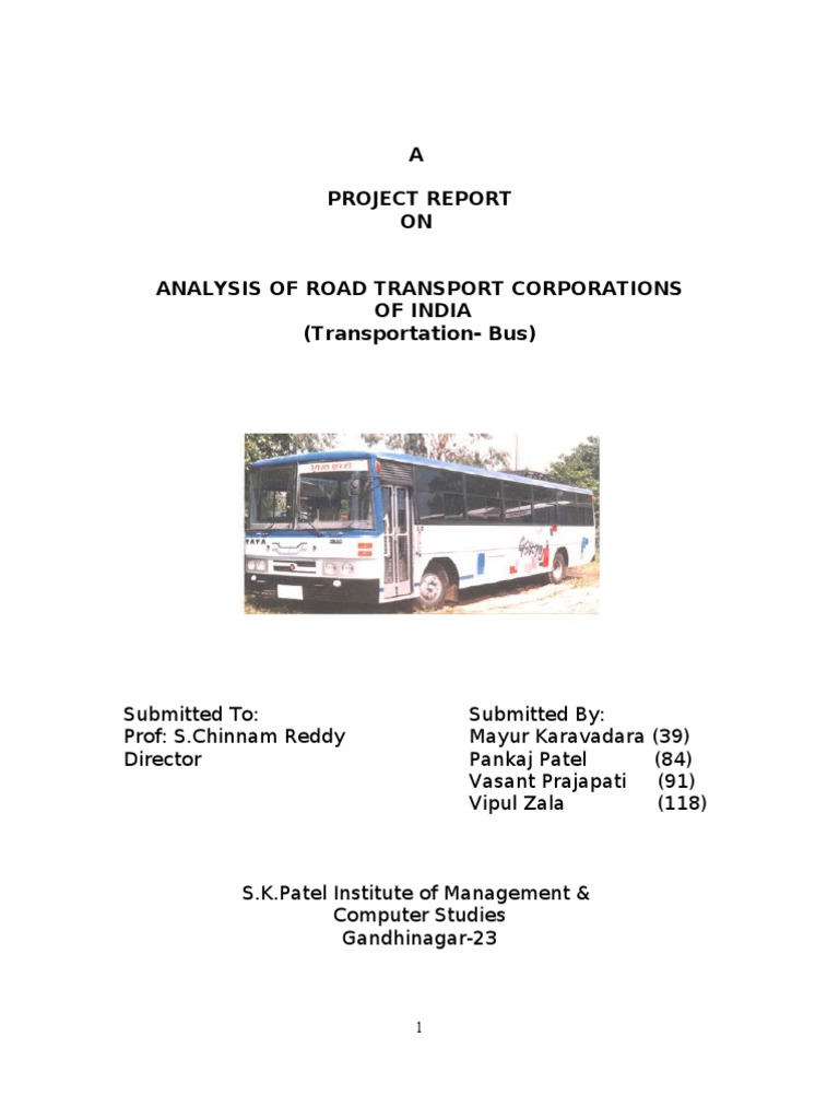 Analysis of Transportation (BUS) | PDF | Business