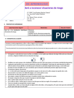 Sesión de Tutoría Reconocemos Situaciones de Riesgo+