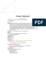 FITDISTRPLUS Package for Fitting Distributions