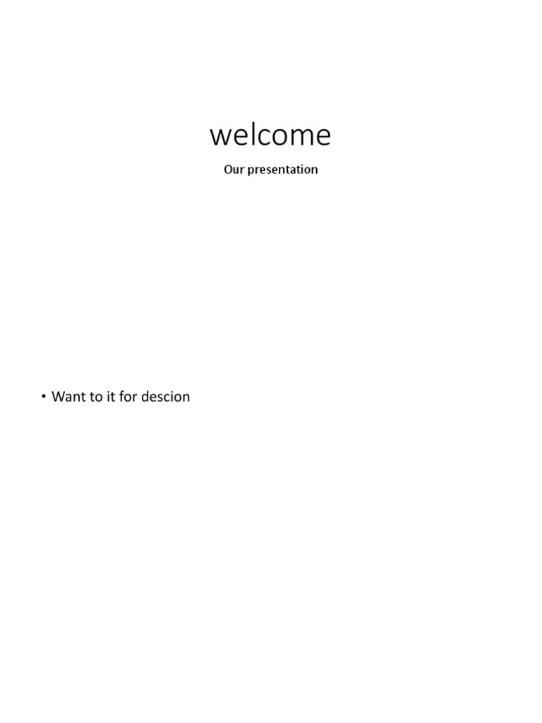 Welcome Pdf
