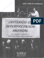 Criterios de Interpretación Musical - Carmona