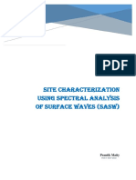 Site Characterization Using Spectral Analysis of Surface Waves (Sasw)