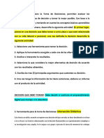 Las Herramientas para La Toma de Decisiones