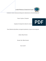 El Problema Es El Primer Paso Que Se Debe Definir Correctamente Puesto A Que Es La Base Del Proceso de La Investigación de Mercado