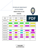 Horario I Bach. II Semestre