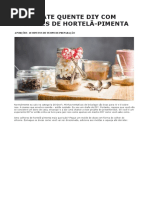 Chocolate Quente Diy Com Colheres de Hortelã-pimenta