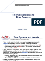 Time Conversions and Time Format