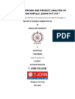 A Study On Pricing and Product Analysis of Online Job Portals, Quikr PVT LTD